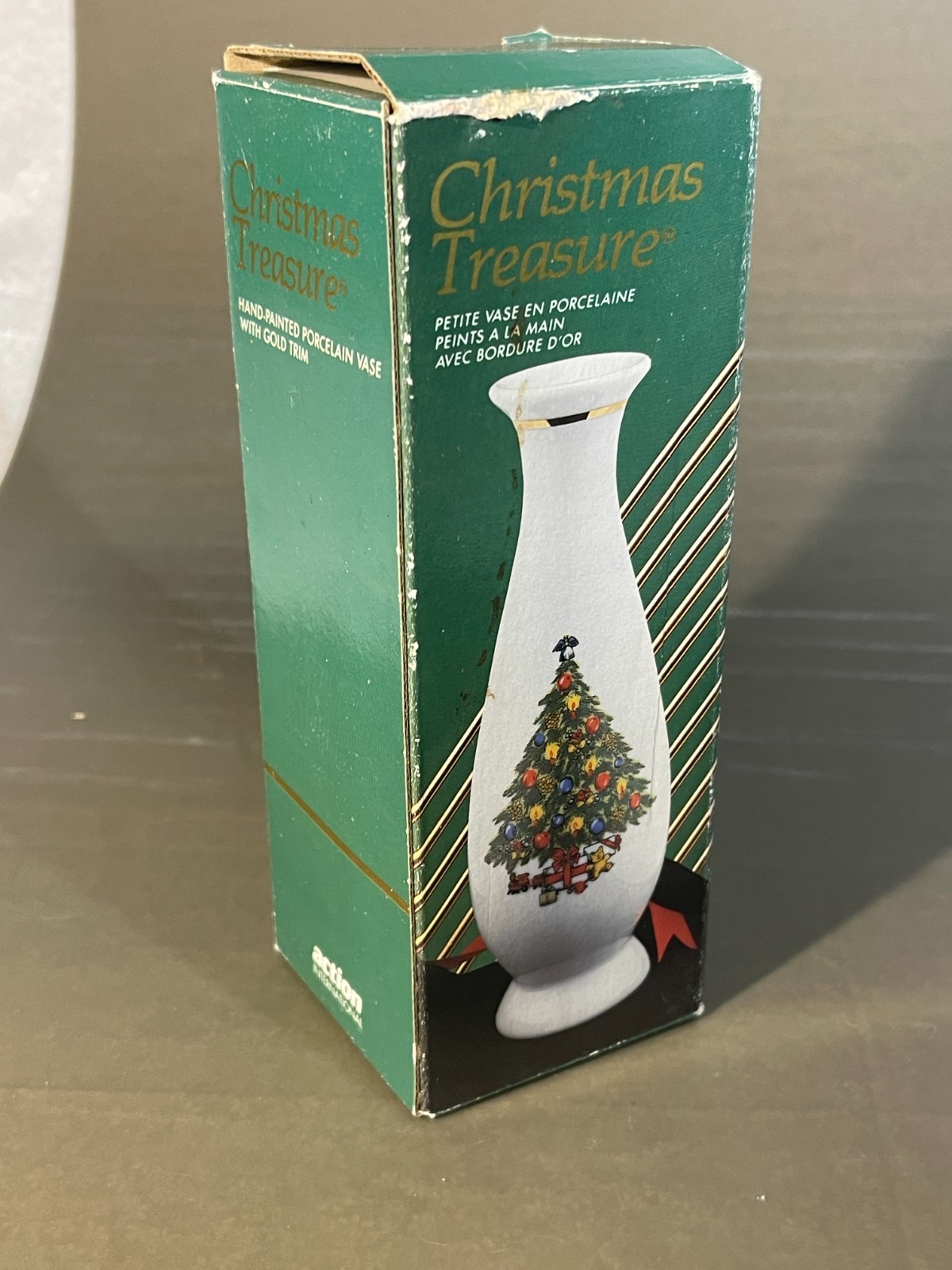 1990 Jamestown CHRISTMAS TREASURE Vase 1161697 in orignal box (889)