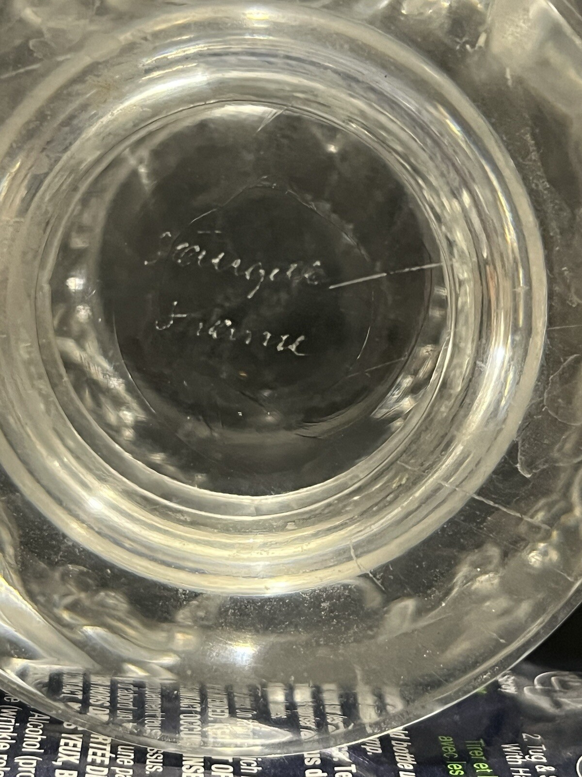 Collectible Lalique Vase Satin Crystal St. Cloud Mini Vase Signed