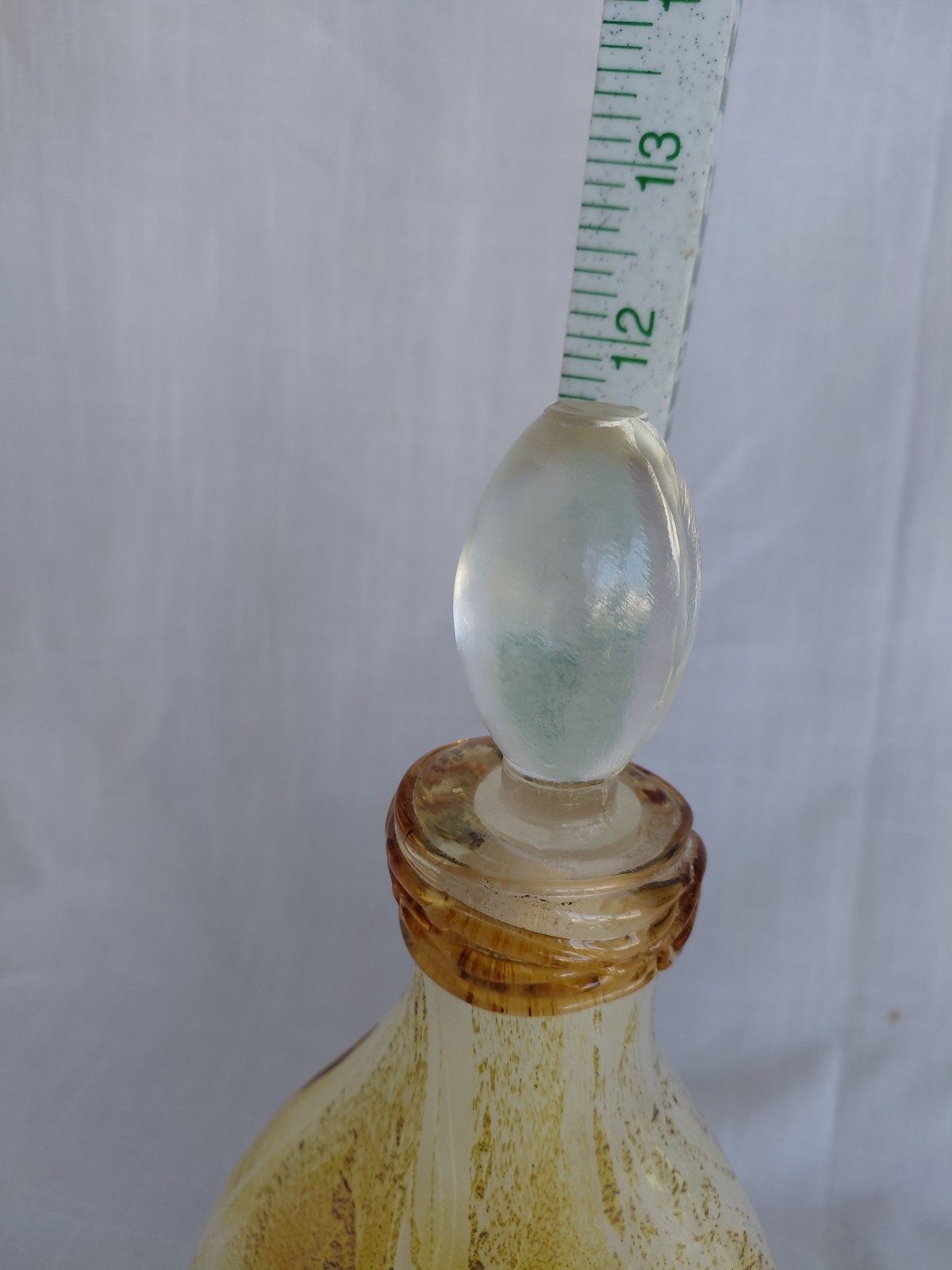 Vintage Abstact MONTAAGE ART GLASS VASE PAIR MADE in INDIA 1998 Artevenue Delhi