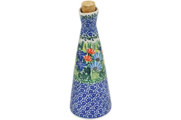 Polish Pottery Bottle 7 oz Wild Flower Lake UNIKAT-Artisanimports|7097