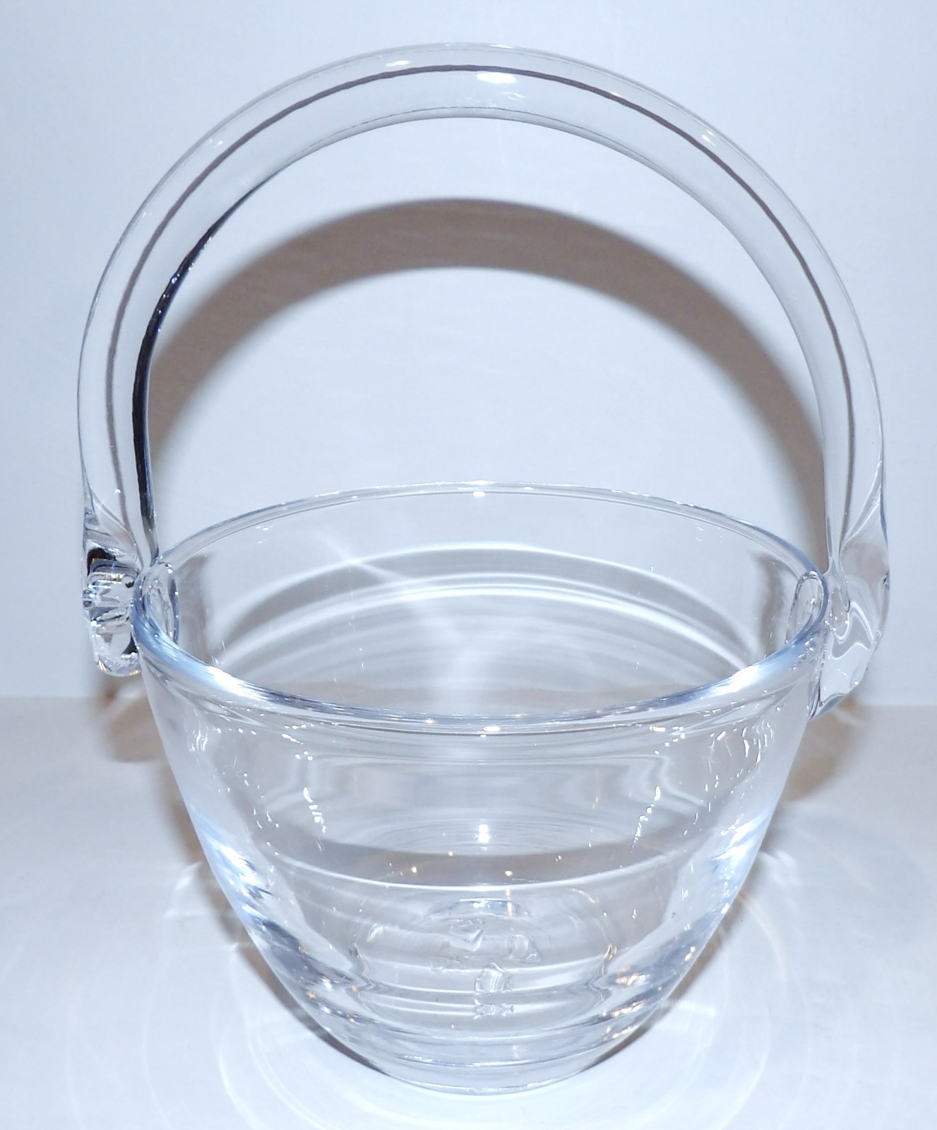 EXQUISITE SIMON PEARCE ART GLASS 8 5/8″ BASKET