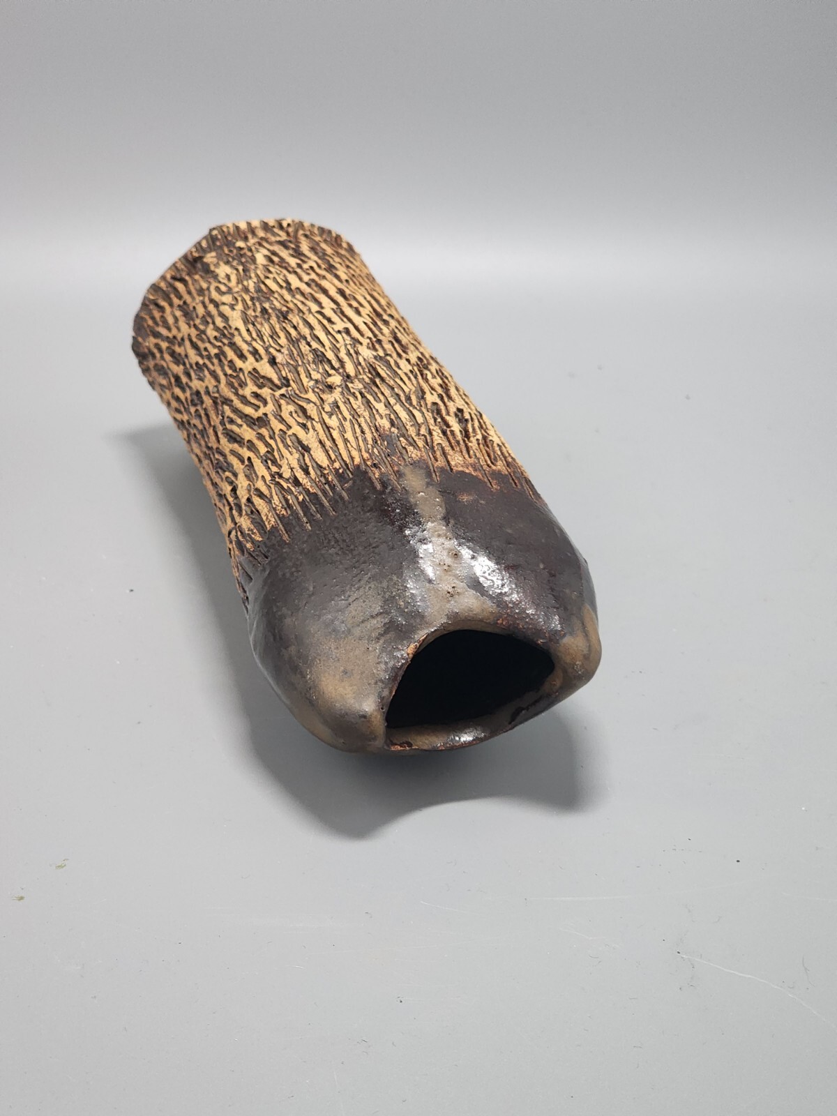 Unique Vintage Studio Art Vase Pottery Signed