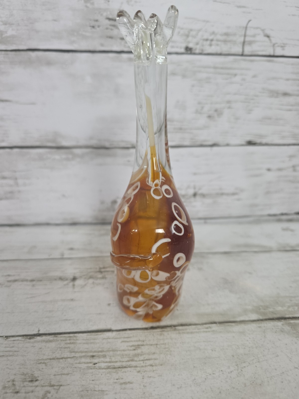 Fifth Avenue Crystal Giraffe Art Glass Sculpture Paperweight Handblown Safari