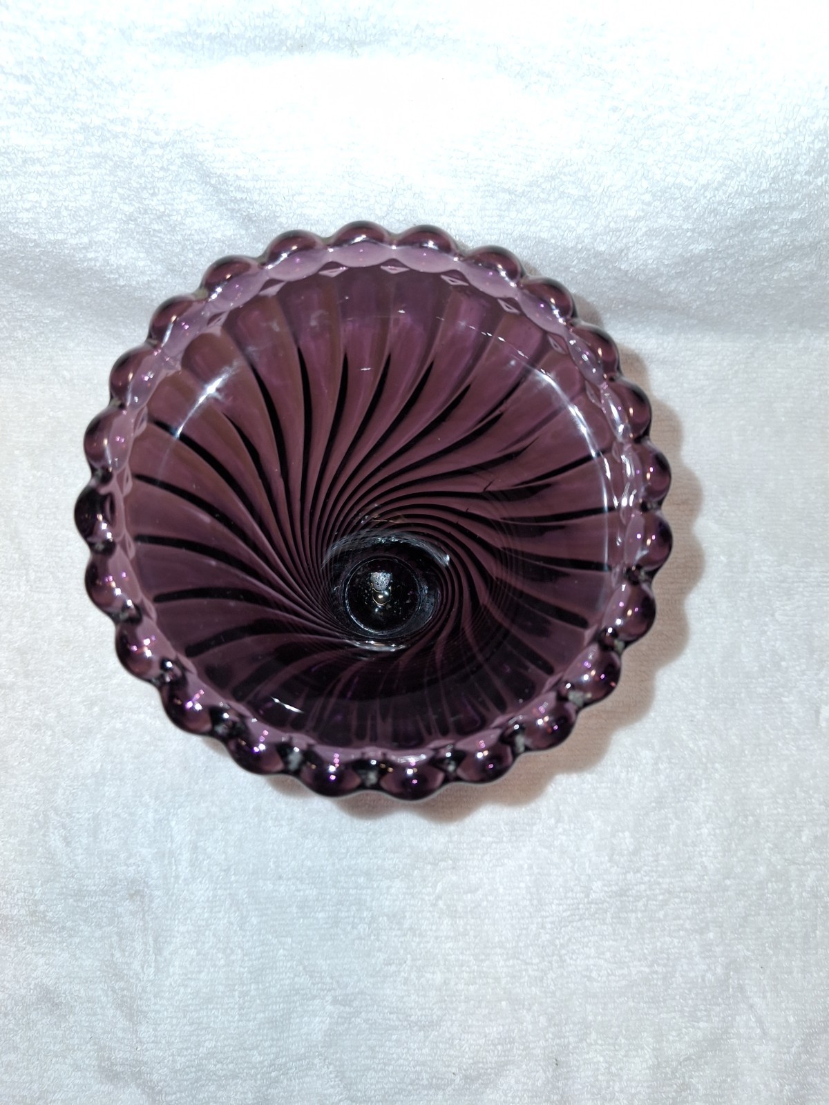 Westmoreland Amethyst And Ball Vase