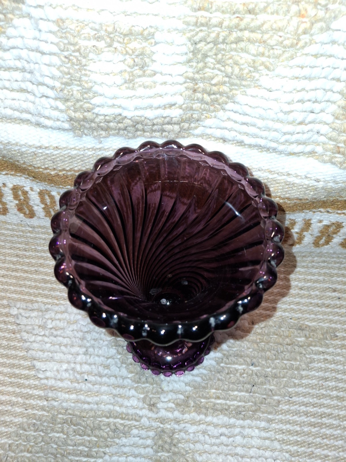 Westmoreland Amethyst And Ball Vase