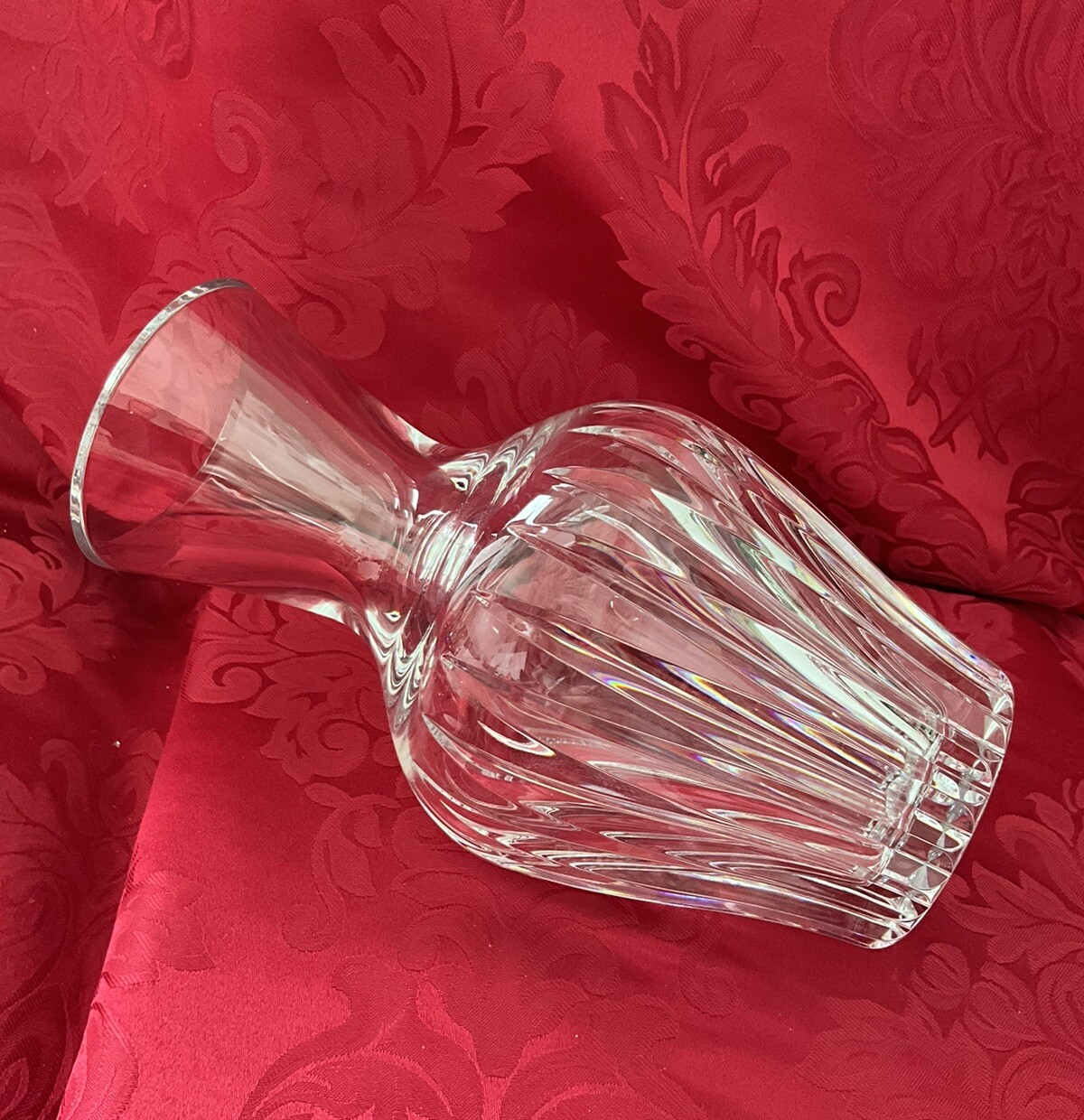 NEW FLAWLESS Exceptional BACCARAT France Art Glass GENEVIEVE Crystal FLOWER VASE