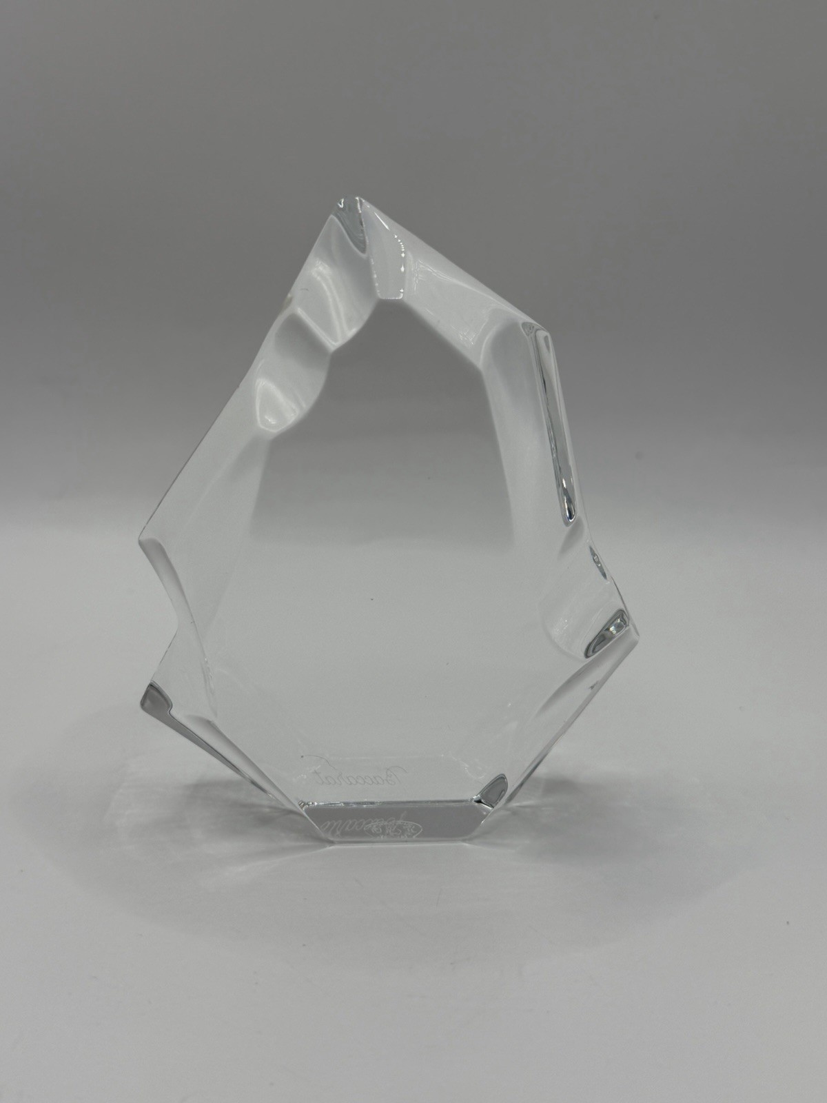Baccarat France Crystal Iceberg Sculpture 4” Art Glass