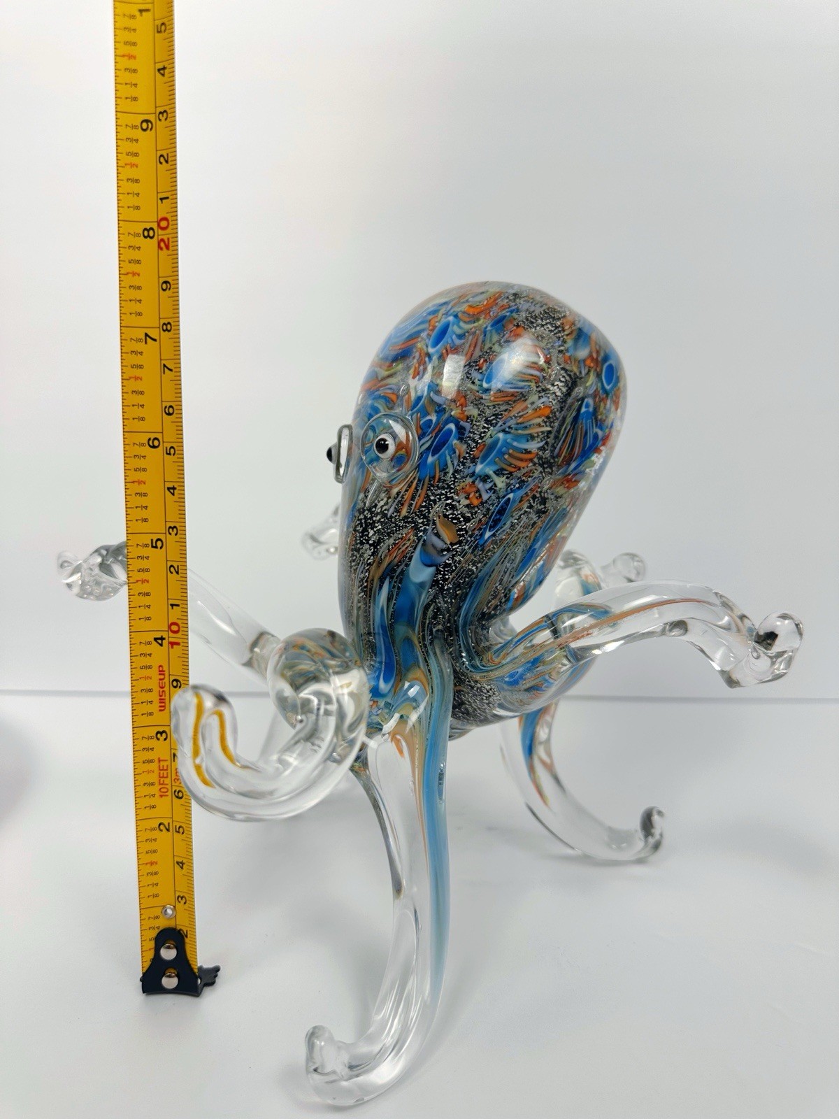 Handmade octopus blown glas