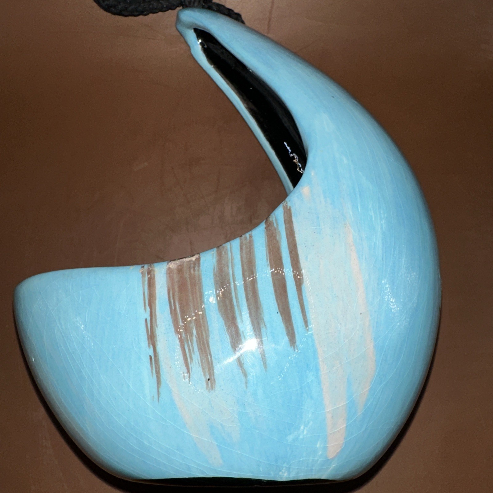 ARIZONA POTTERY TIPI-AZ 9.5″ CACTUS PLANTER OR BIRD FEEDER SIGNED TIPI-AZ 17