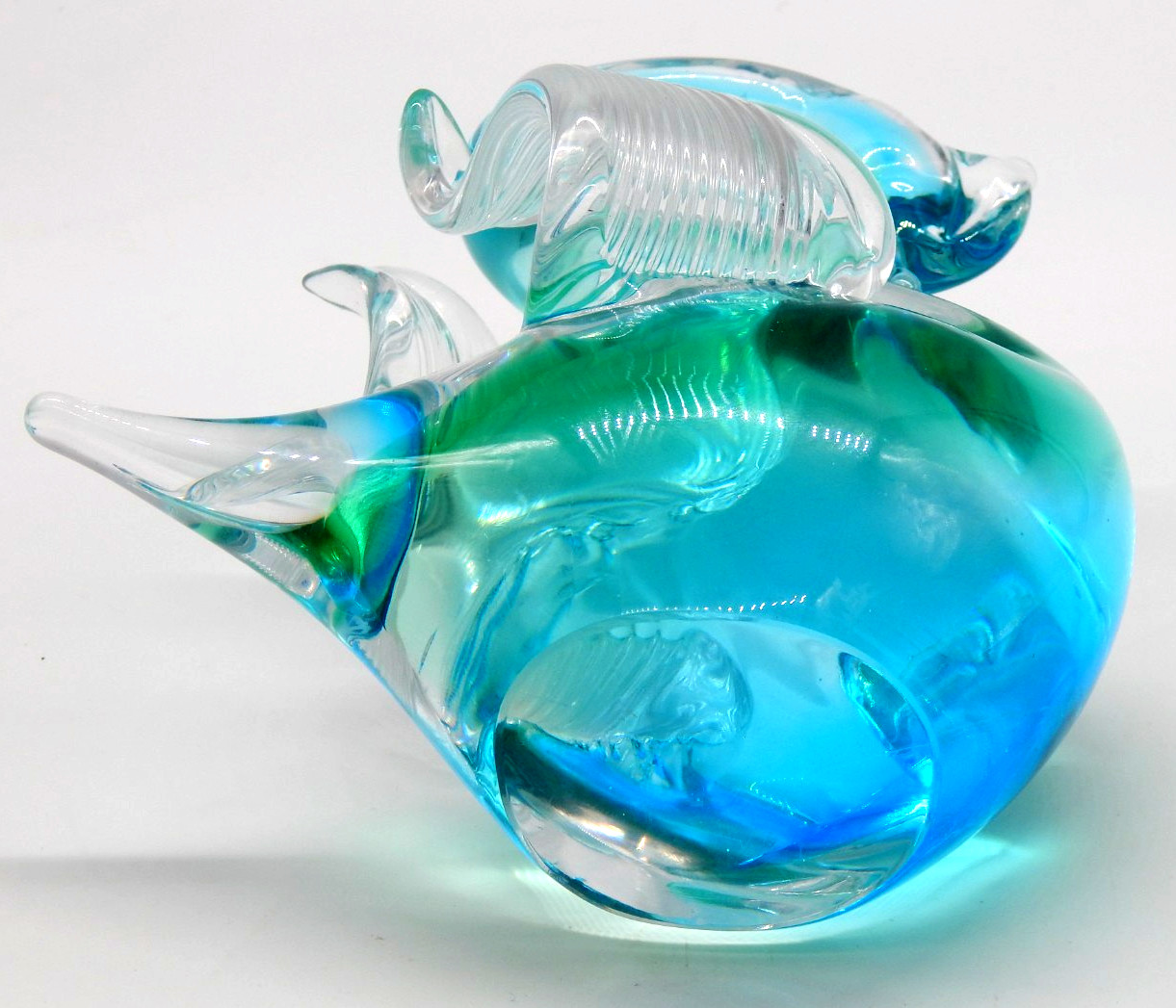Murano V. Nason & C Art Glass Swan Sculpture Multicolor Hand Blown Mid-Century 8