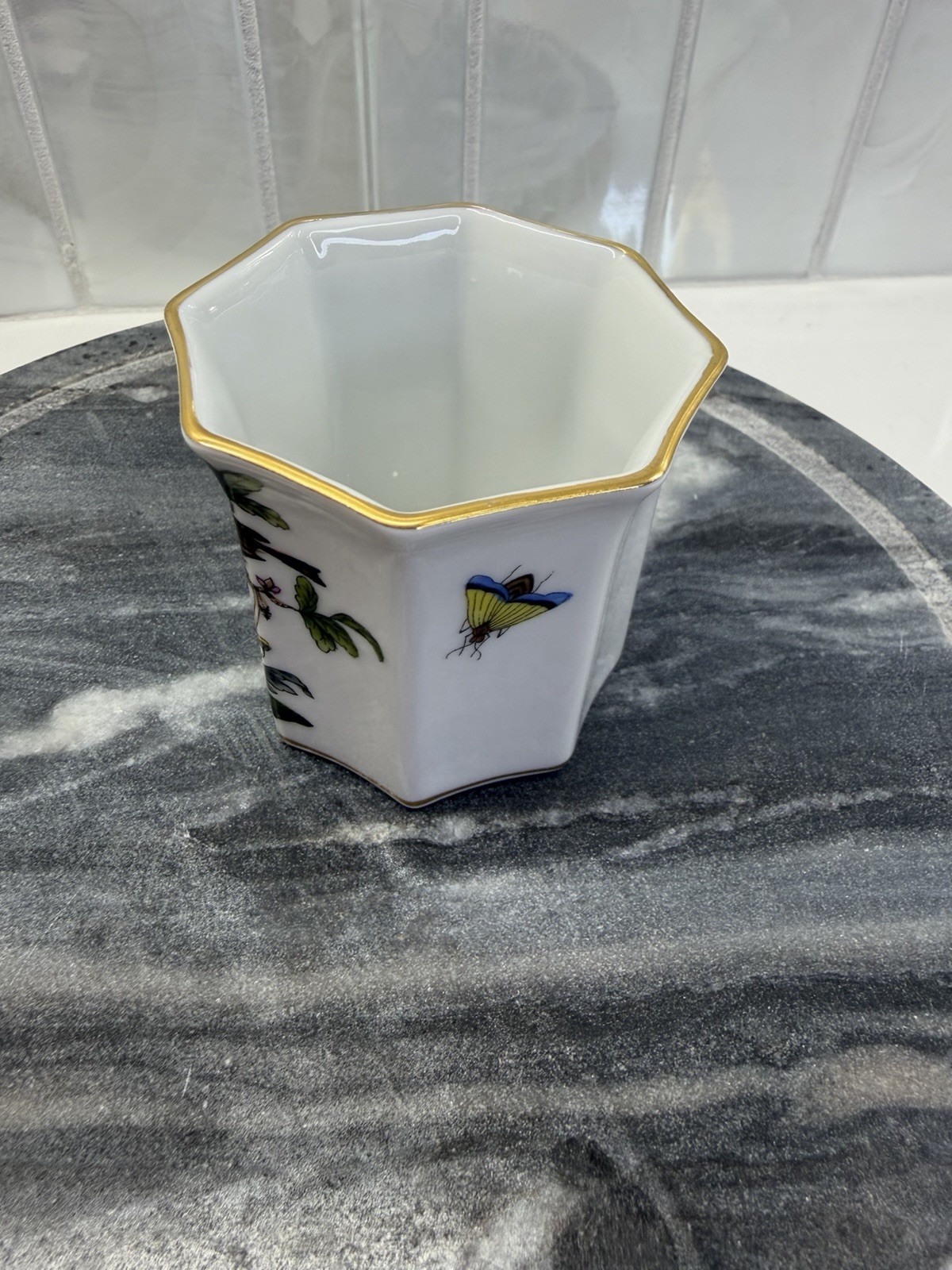 Herend Rothschild Bird Cigarette Holder In Excellent Used Condition