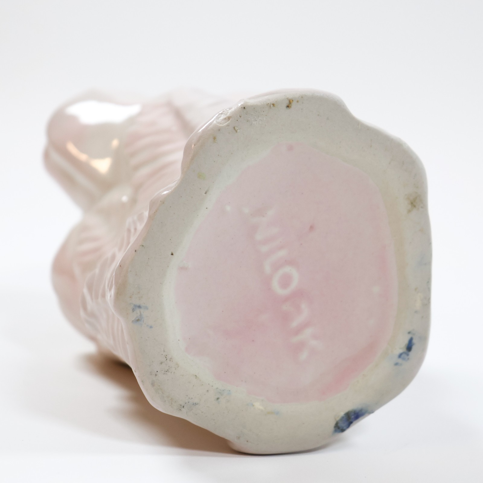 Vintage NILOAK Pink Tulip Ceramic Vase 7in Floral Flower Pottery Planter Pink