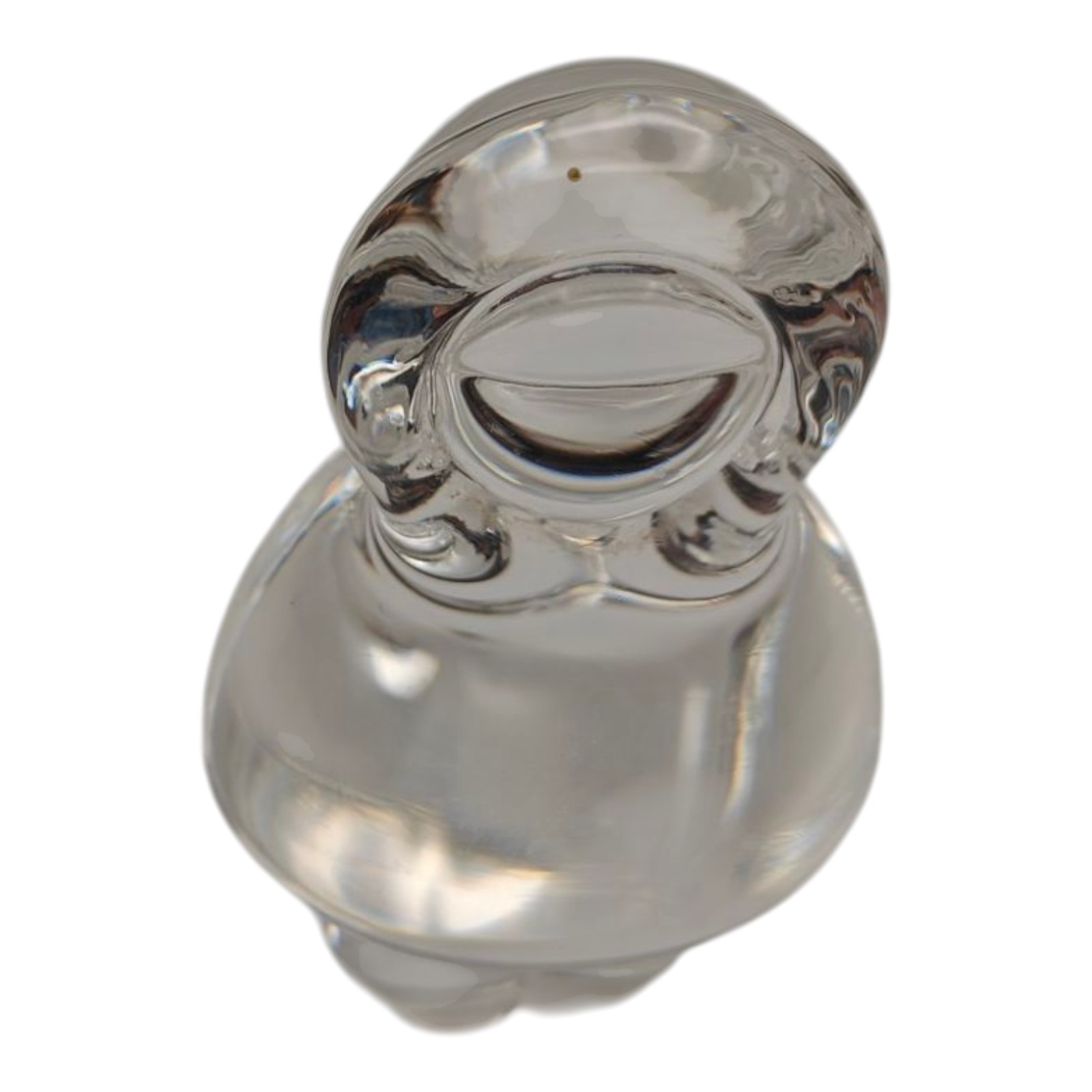 Holmegaard Art Glass Eskimo Lead Crystal Figure Signed Danish
