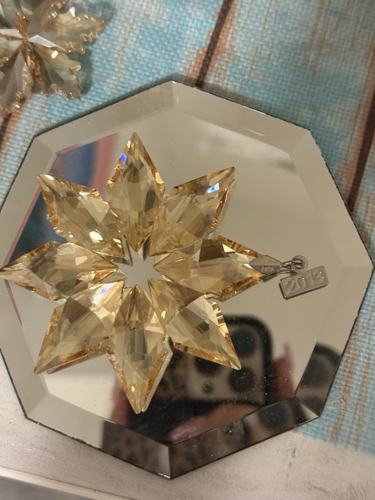 Swarovski 2013 Annual Snowflake Christmas Ornament Retired No String No Box