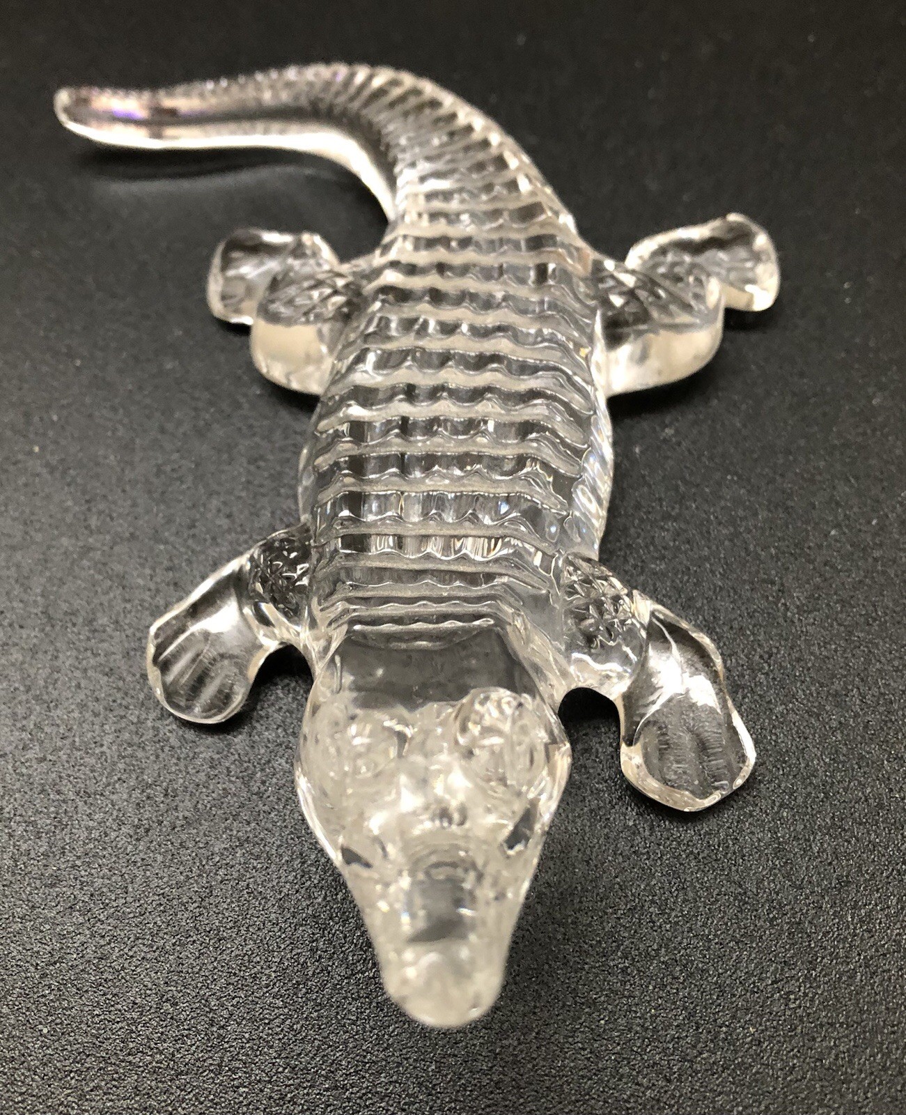 RARE Waterford Crystal 5″ Alligator or Crocodile Figurine Decoration Paperweight