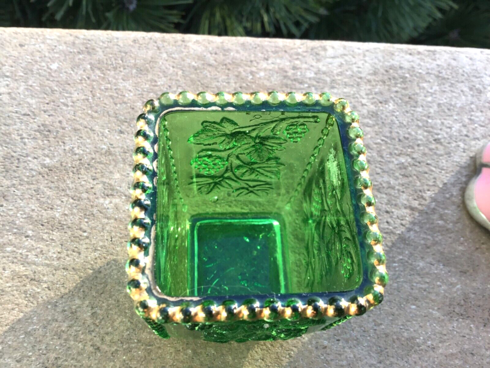 Victorian Toothpick Holder EAPG Emerald Green California Pattern U.S. Glass