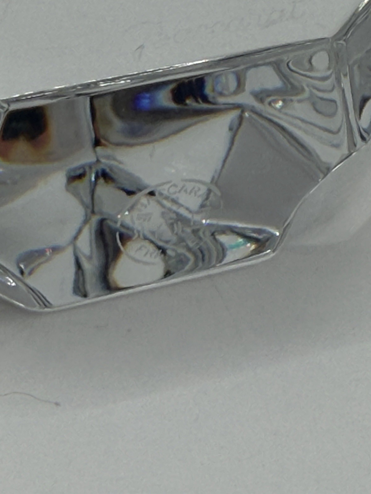 Baccarat France Crystal Iceberg Sculpture 4” Art Glass