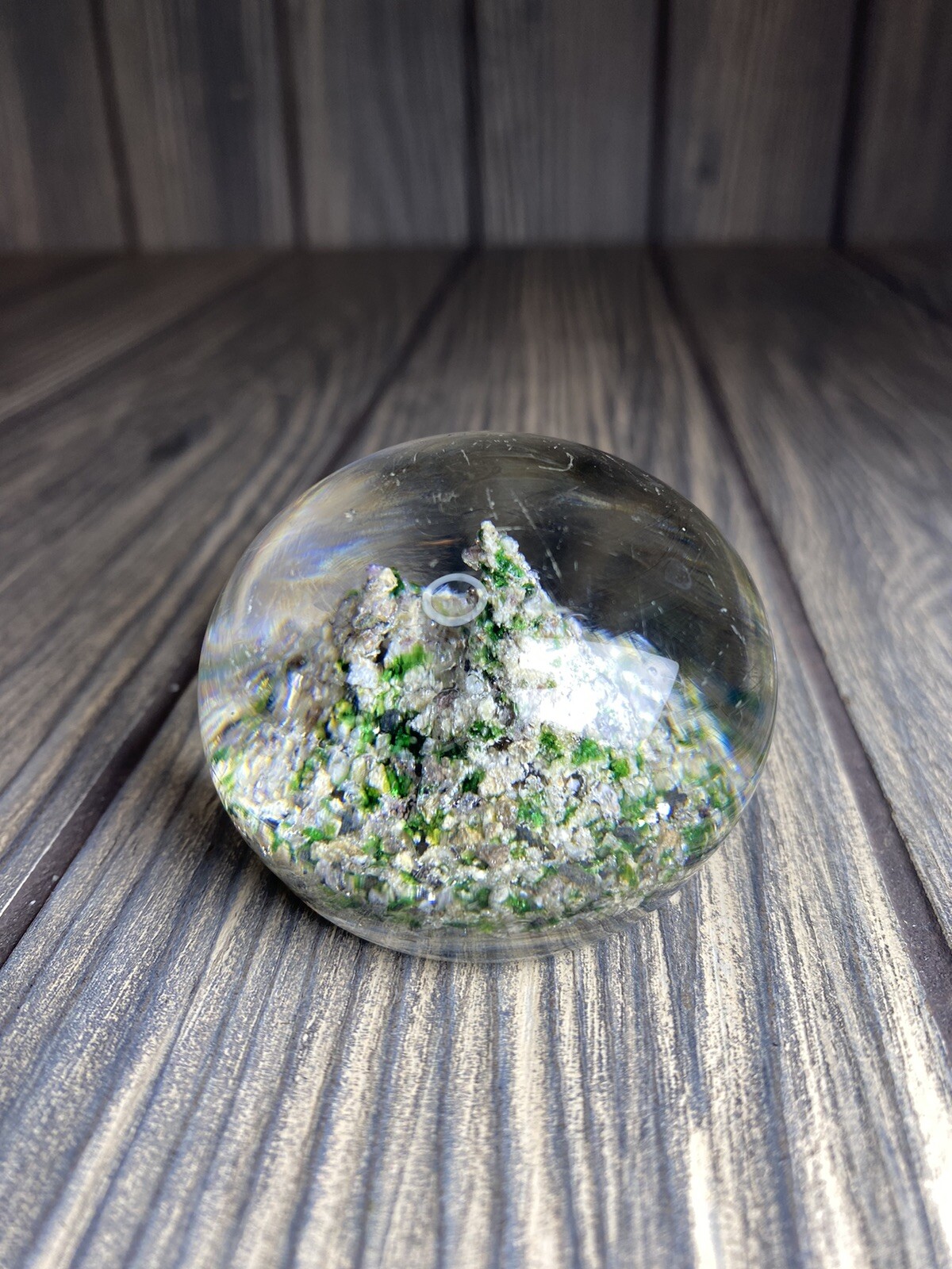 Antique Baccarat Sand Dunes Paper Weight 19th. c 2 Peaks 1.5” France 7oz. Rare