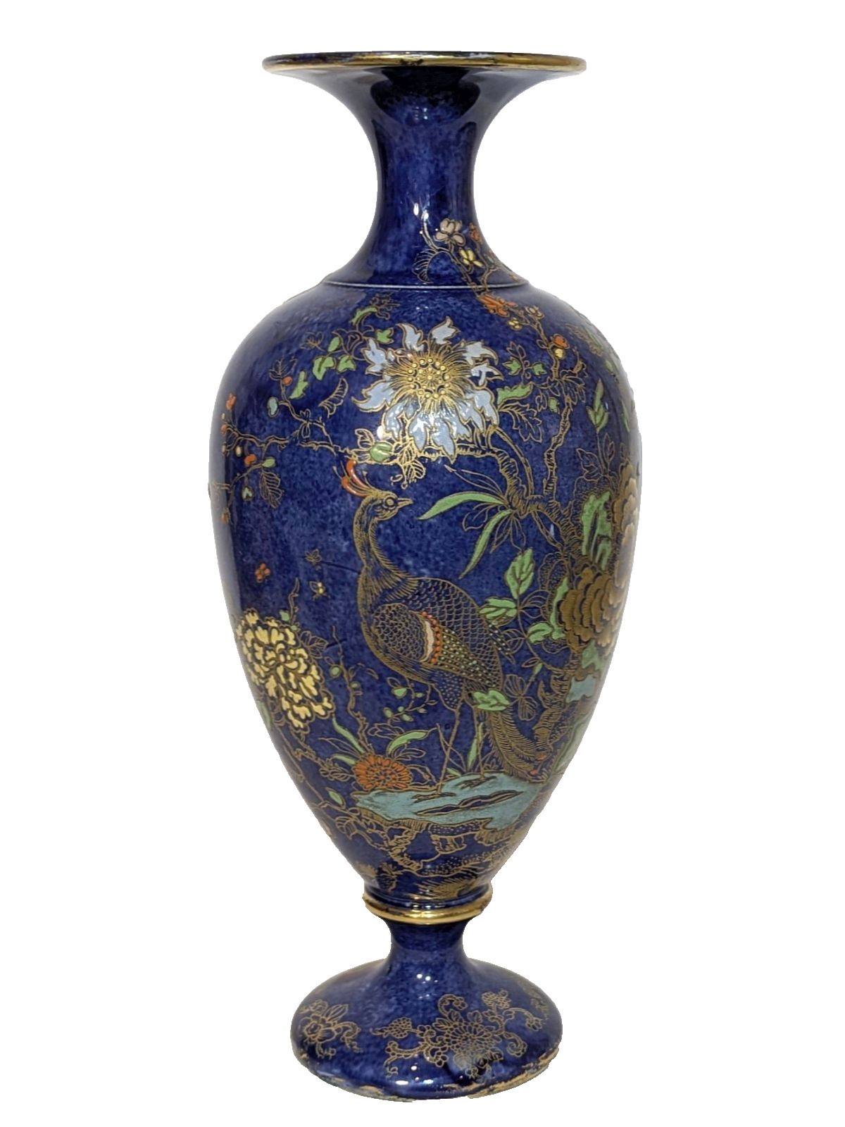 Large W&R Carlton Ware Kang He Rockery & Pheasant Vase — 25 cm #2041
