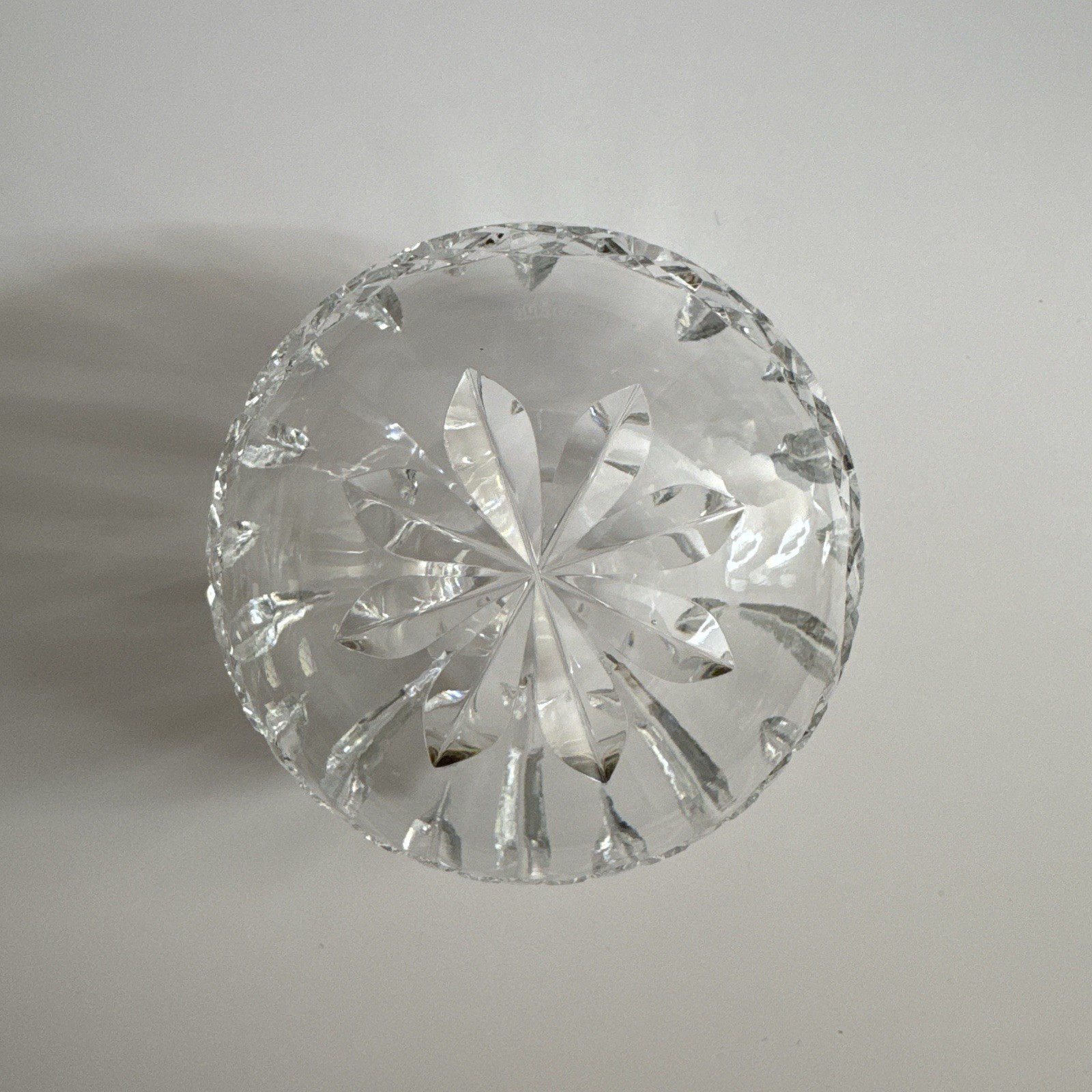 Waterford Crystal Lismore Small Rose Bowl Vase 3.5″ Acid Etched Gothic Mark