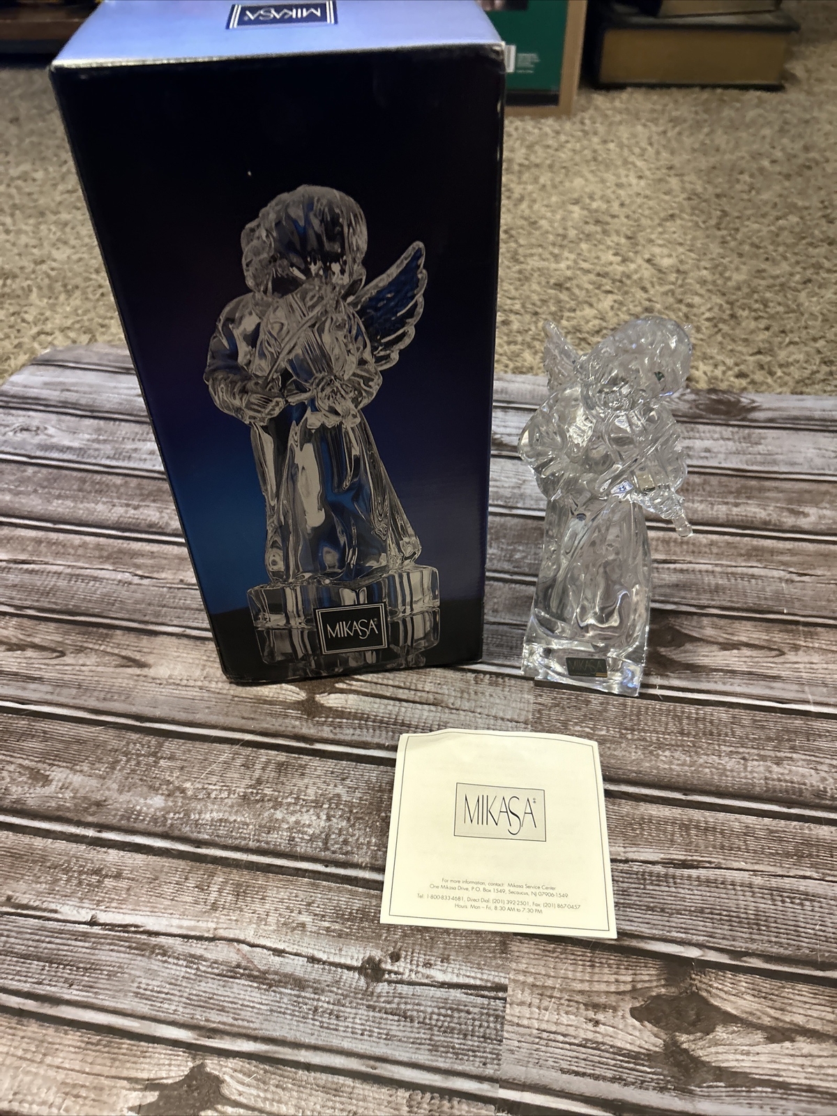 Mikasa Herald Collection Full Lead Crystal Angel w/ Violin – Germany – 8″ Inches