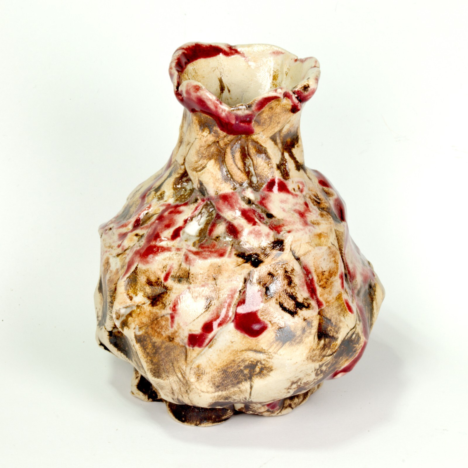 Vase ceramic stoneware glaze Höhle Lascaux w2 Unique Prof.em Loeschner-Gornau