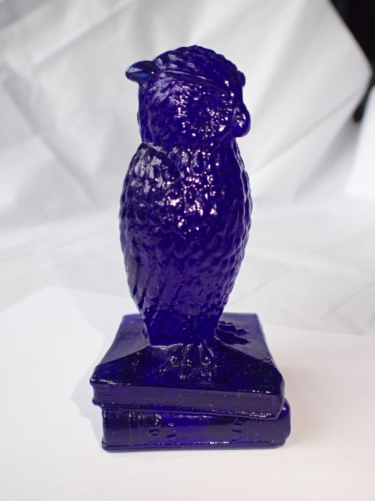 Degenhart Glass Cobalt Blue Owl NICE