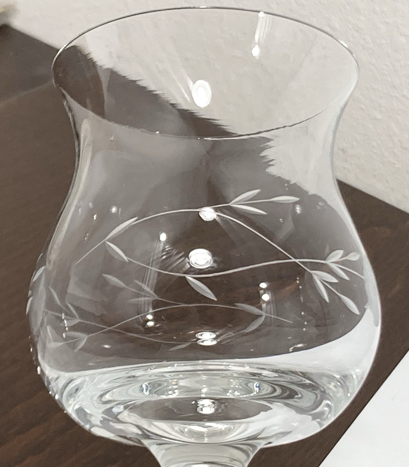 Princess House Heritage Cocktail Glass Goblet 9oz/Votive Candle Holder 6″ Vtg EX