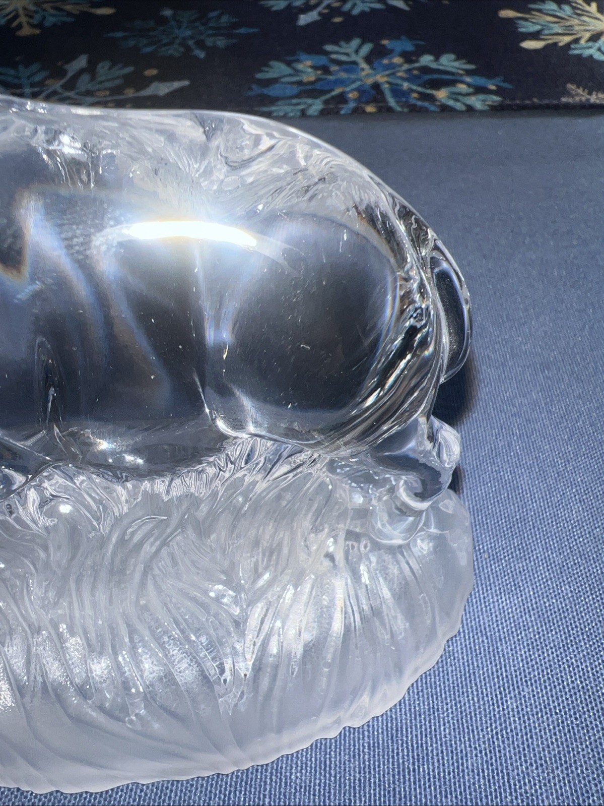 Cristal d’Arques Boar Razorback Pig Clear Figurine 4 3/4 “x2.75” France
