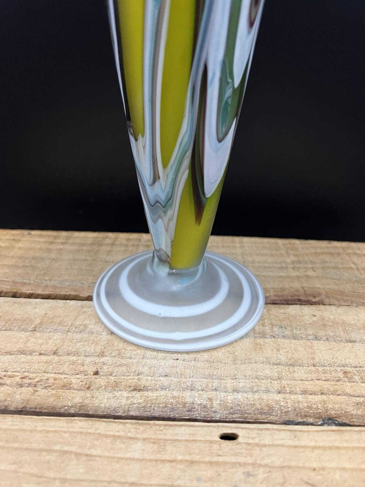 Essie Zareh Large Satin Studio Art Glass Baijan JIP Vase AZERBAIJAN Russia