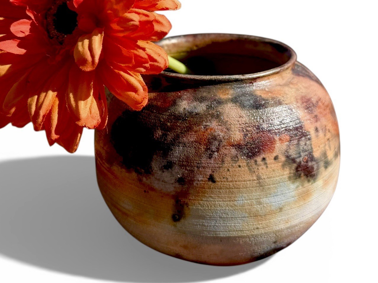 Handmade Pottery Bowl/Vase/Planter Crafted in Earth Tones, Bohemian Decor