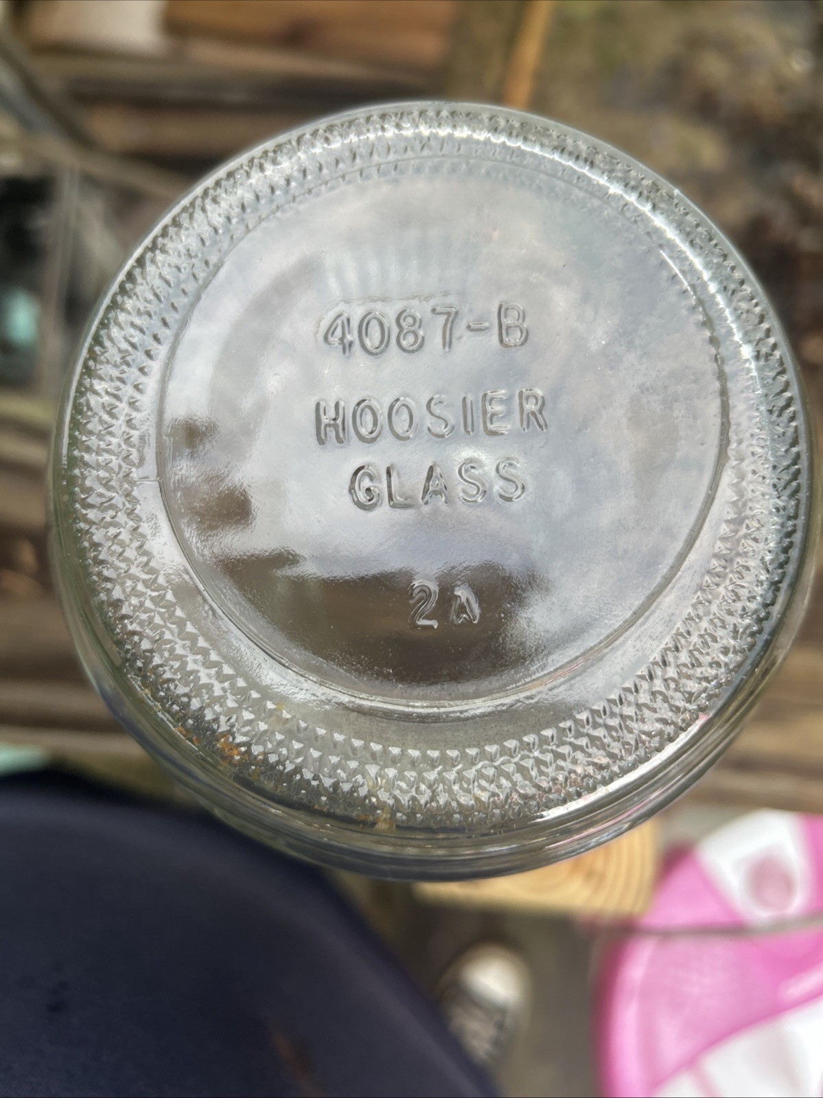 Hoosier Clear Glass Vase 4087-B 2A 9 3/4″