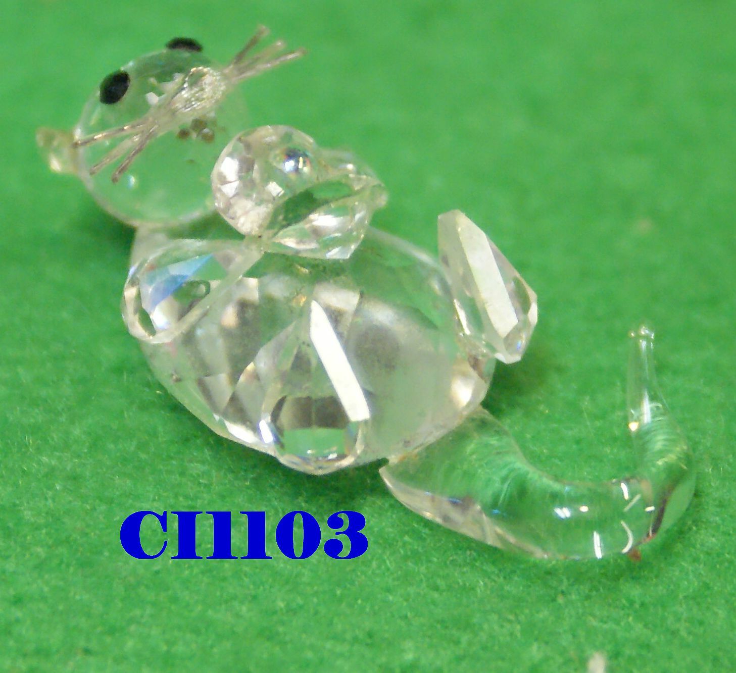CRYSTALLITE CRYSTAL FIGURINES ANIMALS WHALE OTTER ROSE YOU CHOOSE rz