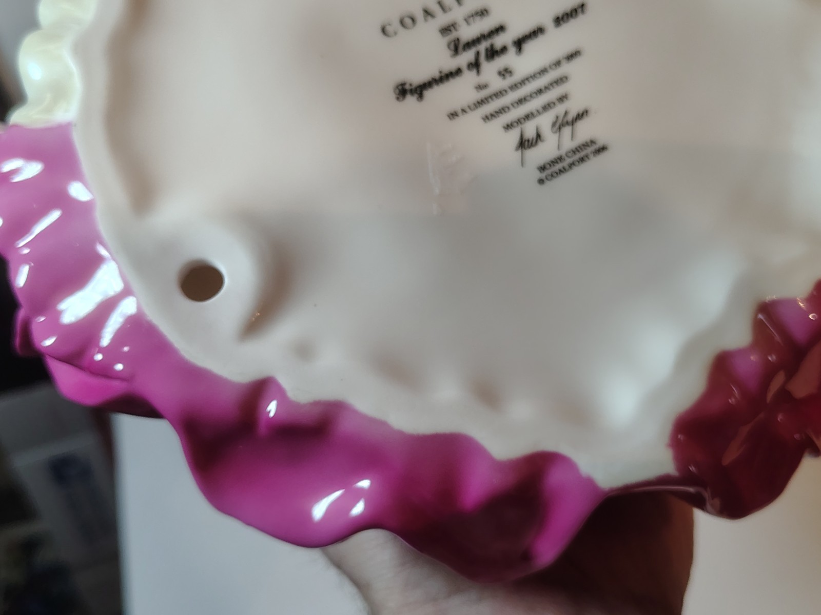 Coalport Bone China Lauren Figurine of Year 2007 #55 of 3000 Made LOTS OF PICS!