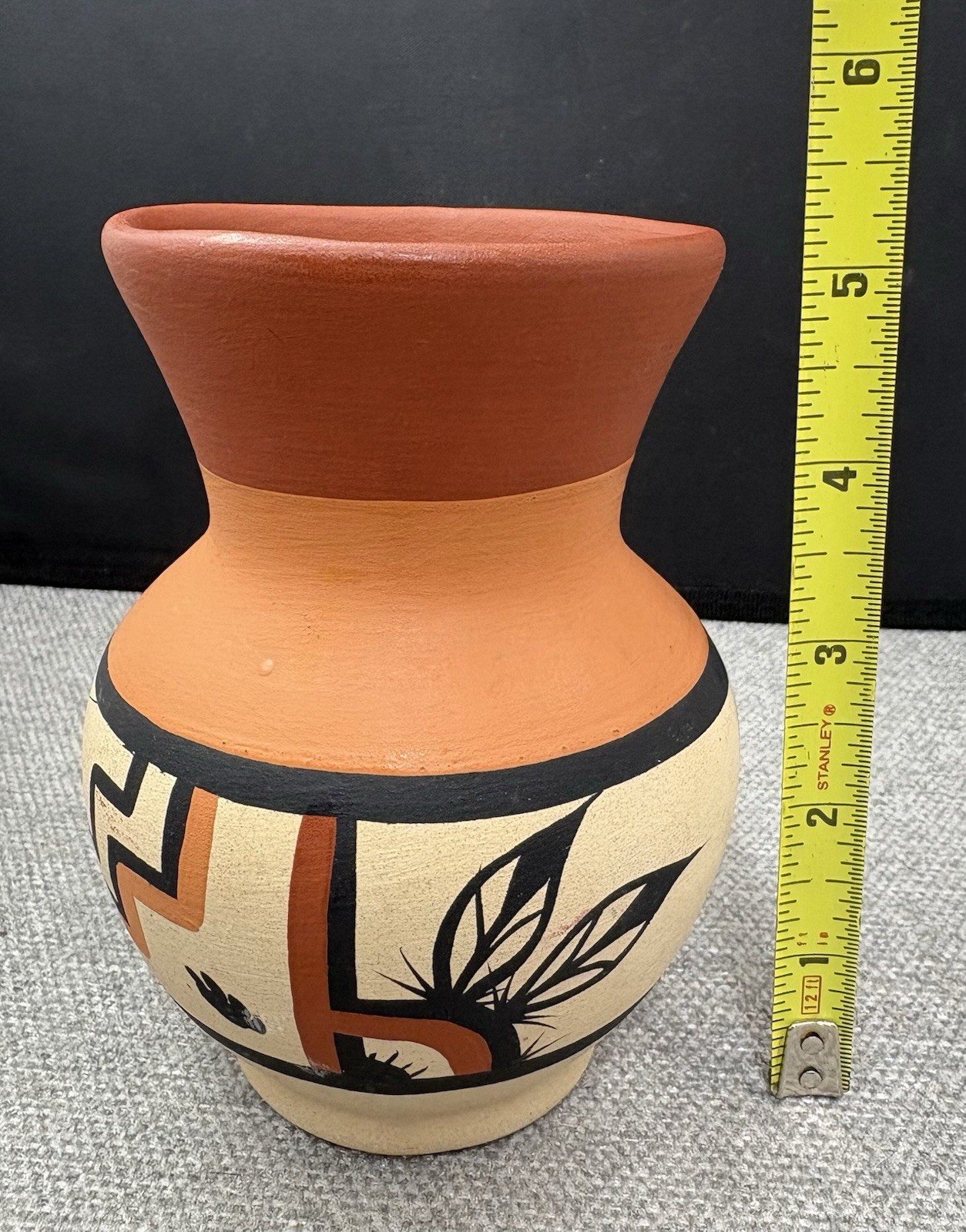 Vintage Tawa Native American Pueblo Pottery Vase Signed Art Pot Southwest