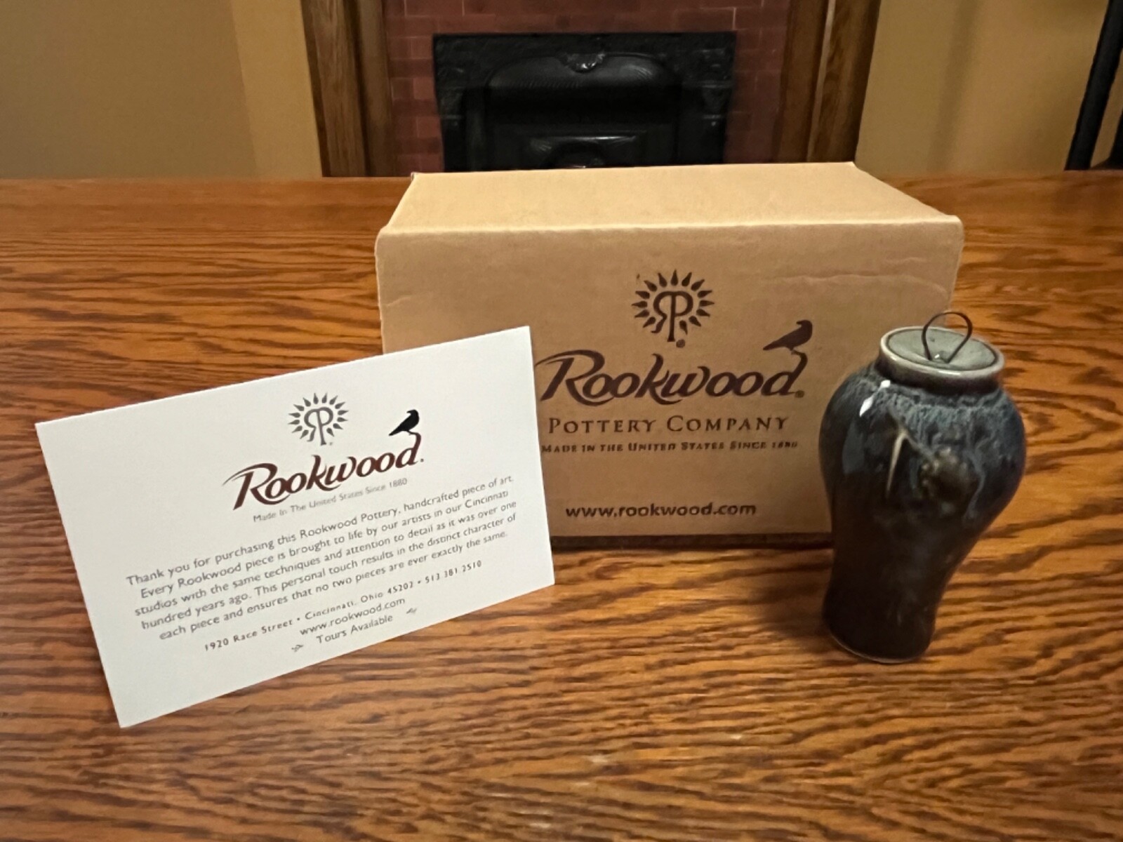 Rookwood Pottery Company Pieces Ornament, Pinecone Vase or Leaf Set, Select, NIB