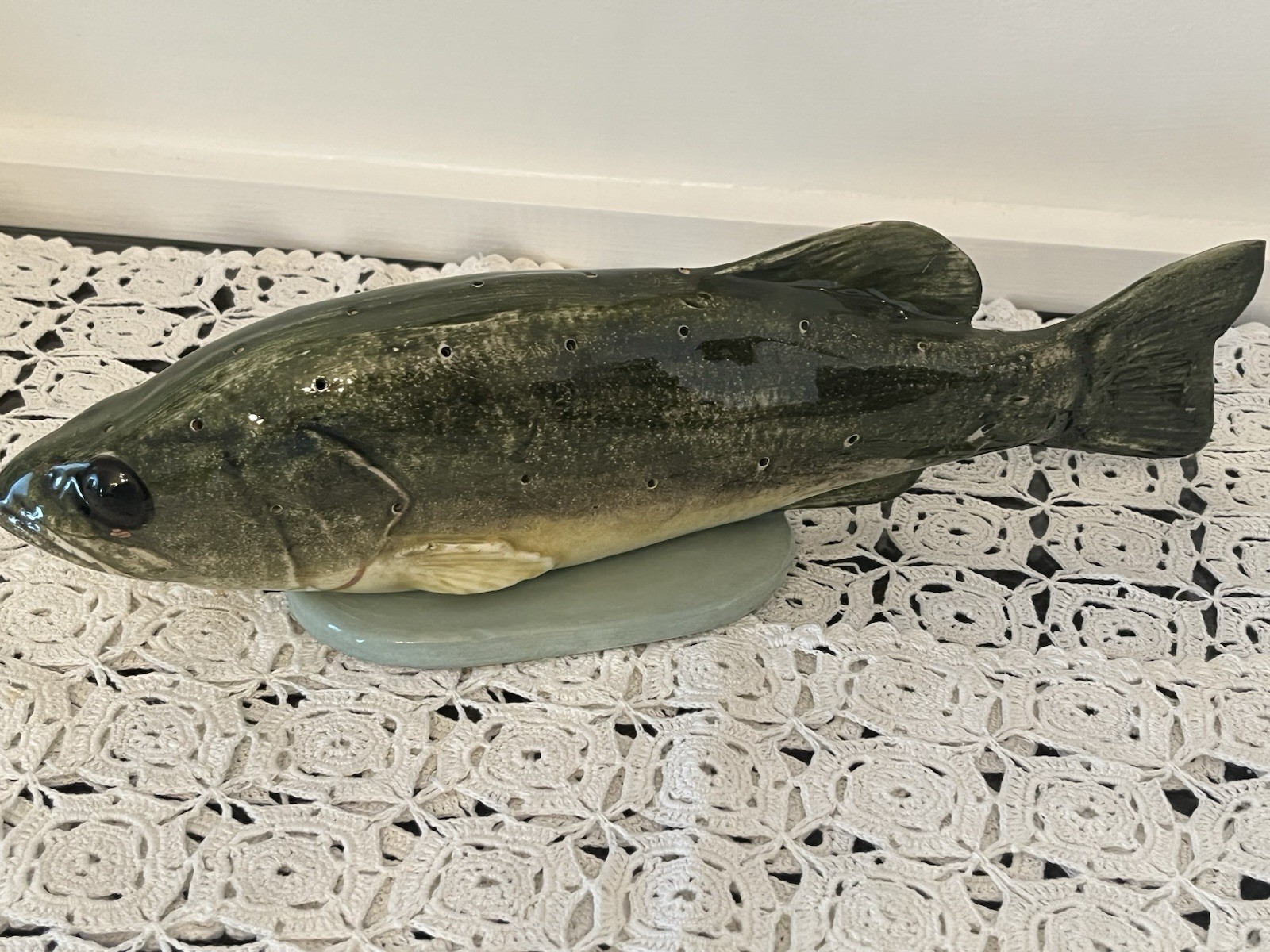 Singing River Original Fish Hors d’Oeuvres Server Josie Gautier Southern Pottery