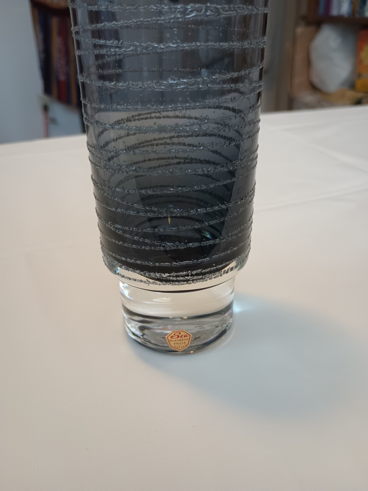 Sea Glasbruk 1970’s Swedish Smoky Glass Vase – Rune Strand