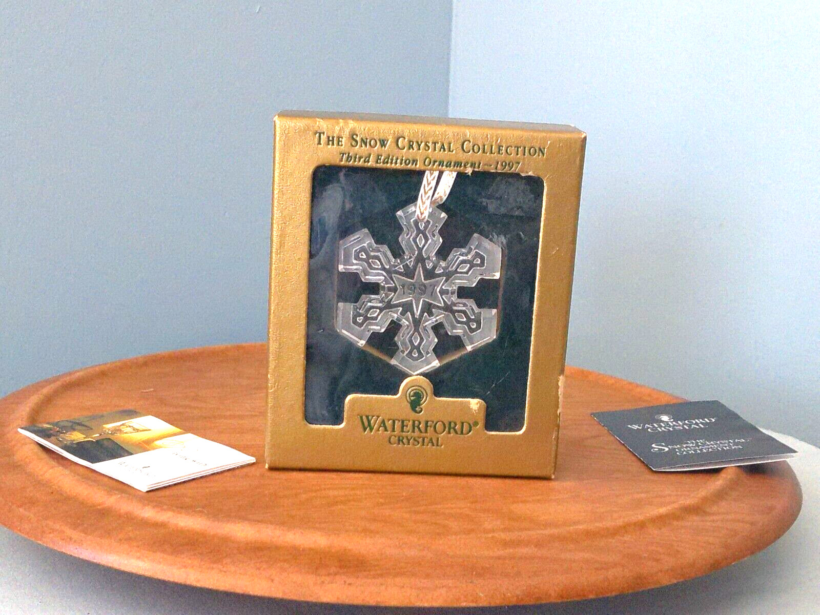 1997 Waterford Christmas Snowflake Ornament from The Snow Crystal Collection
