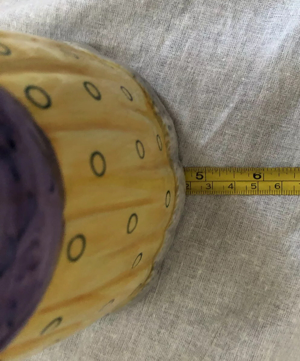 DRESS SHAPED PORCELAIN POTTERY VASE HAND PAINTED SIGNED UNIQUE VINTAGE