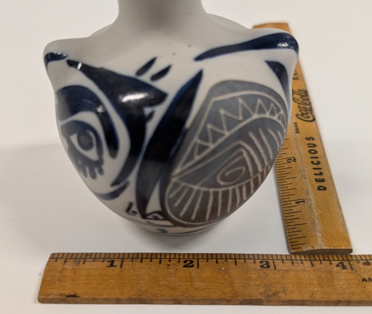 Vintage Otero Regal Picasso Style Cubist Modernist Pottery Face Vase Spain