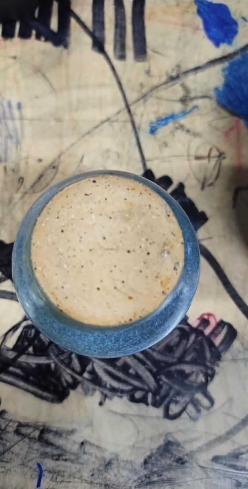 Small pottery piece, 2 1/4 inches tall