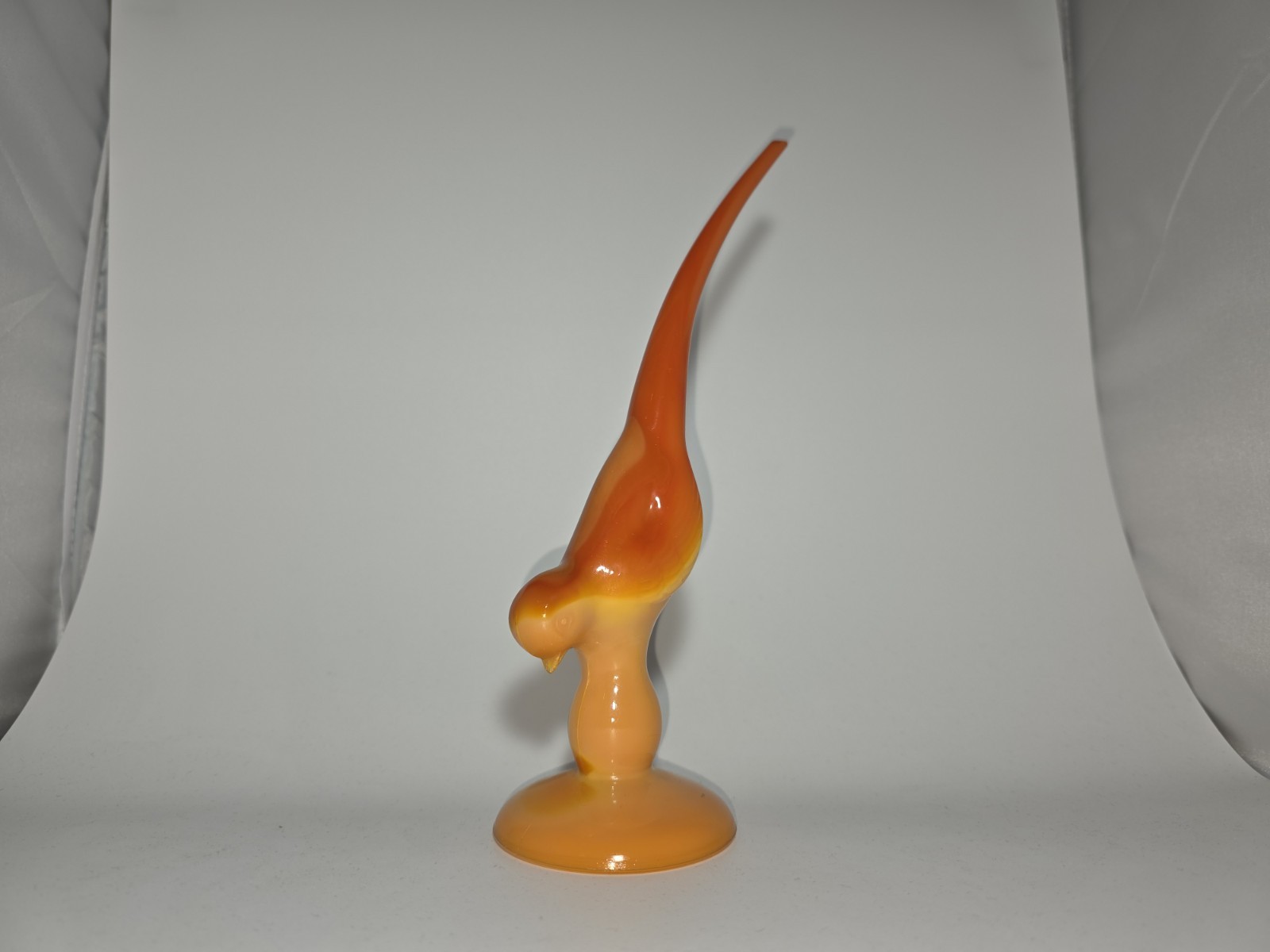 Vintage LE Smith Bittersweet Glass 8 in. Longtail Bird
