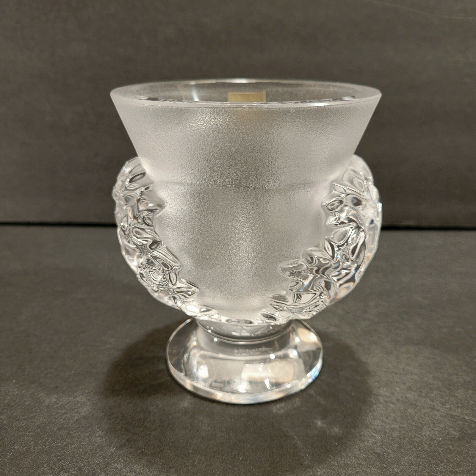 Lalique Satin Crystal St. Cloud Vase – Signed Please Read & Review Photos