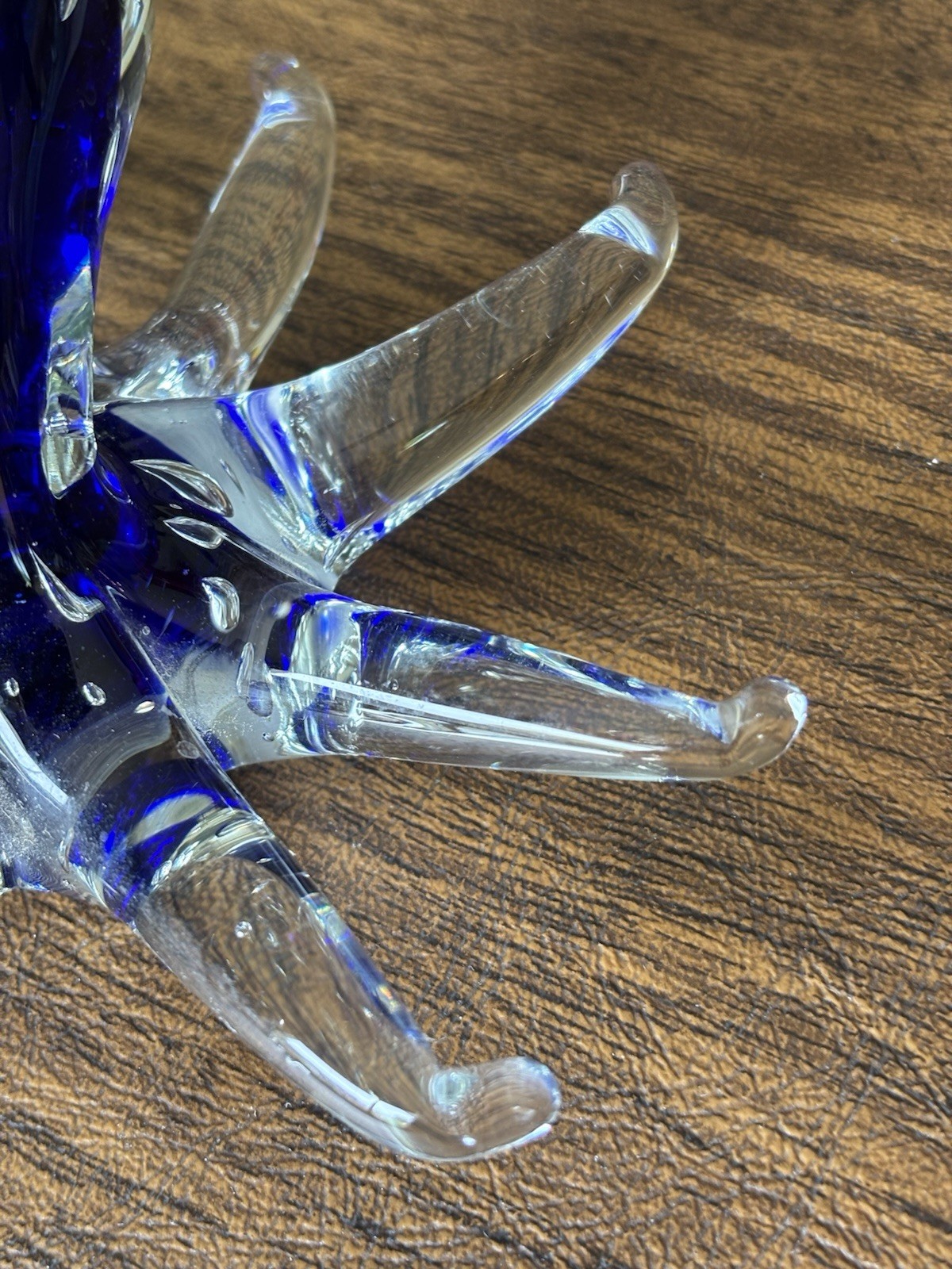 Vintage Murano-style Art Glass Octopus Decorative Figurine Or Paperweight 5.5” D