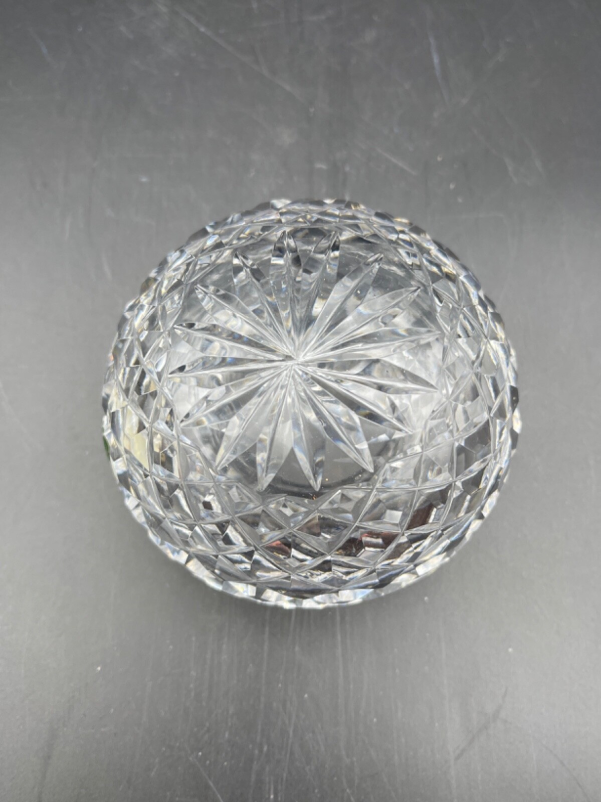 Vtg Waterford Crystal Hollow Dome Paperweight #780-157 Made In Ireland 2.25×3.25