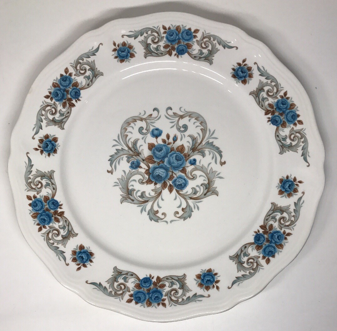 Lot Of 6 Flat Plates Moulin Des Loups ORCHIE Model SÉVIGNÉ D 26 Cm