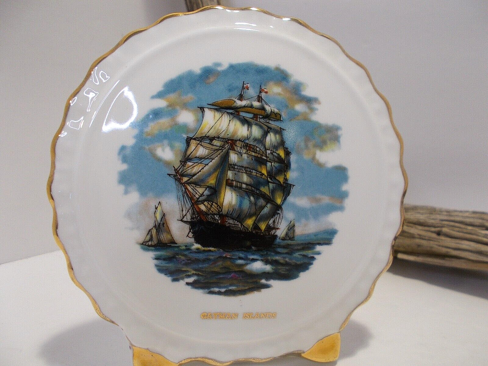 Liverpool Rd. Pottery Ltd. Gayman Islands Sailing Ship Small Vase or Planter
