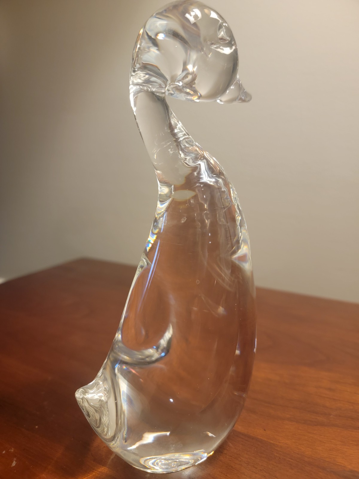 VINTAGE Steuben LEAD CRYSTAL Goose Flawless Condition Design by Lloyd Atkins