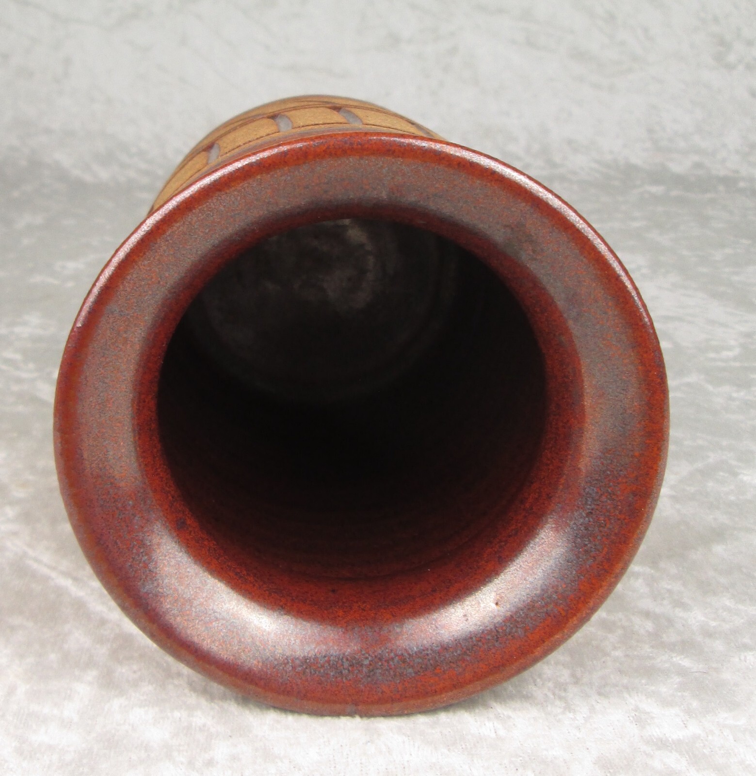 La Mesilla Pottery Stoneware Vase Mid Century Modern 6-1/8 inch Tall
